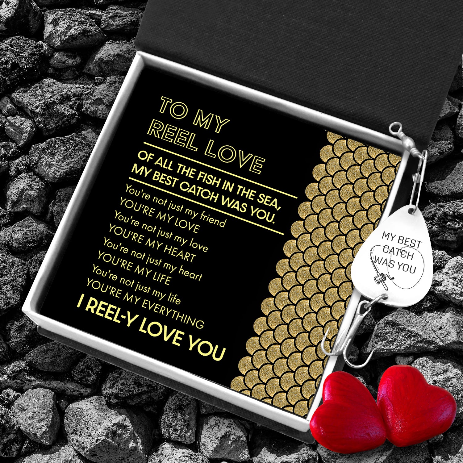 Engraved Fishing Hook - To My Reel Love - You're My Love - Ukgfa13005