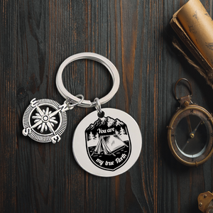 Compass Keychain - Camping - To My Man - I Love You - Ukgkw26010