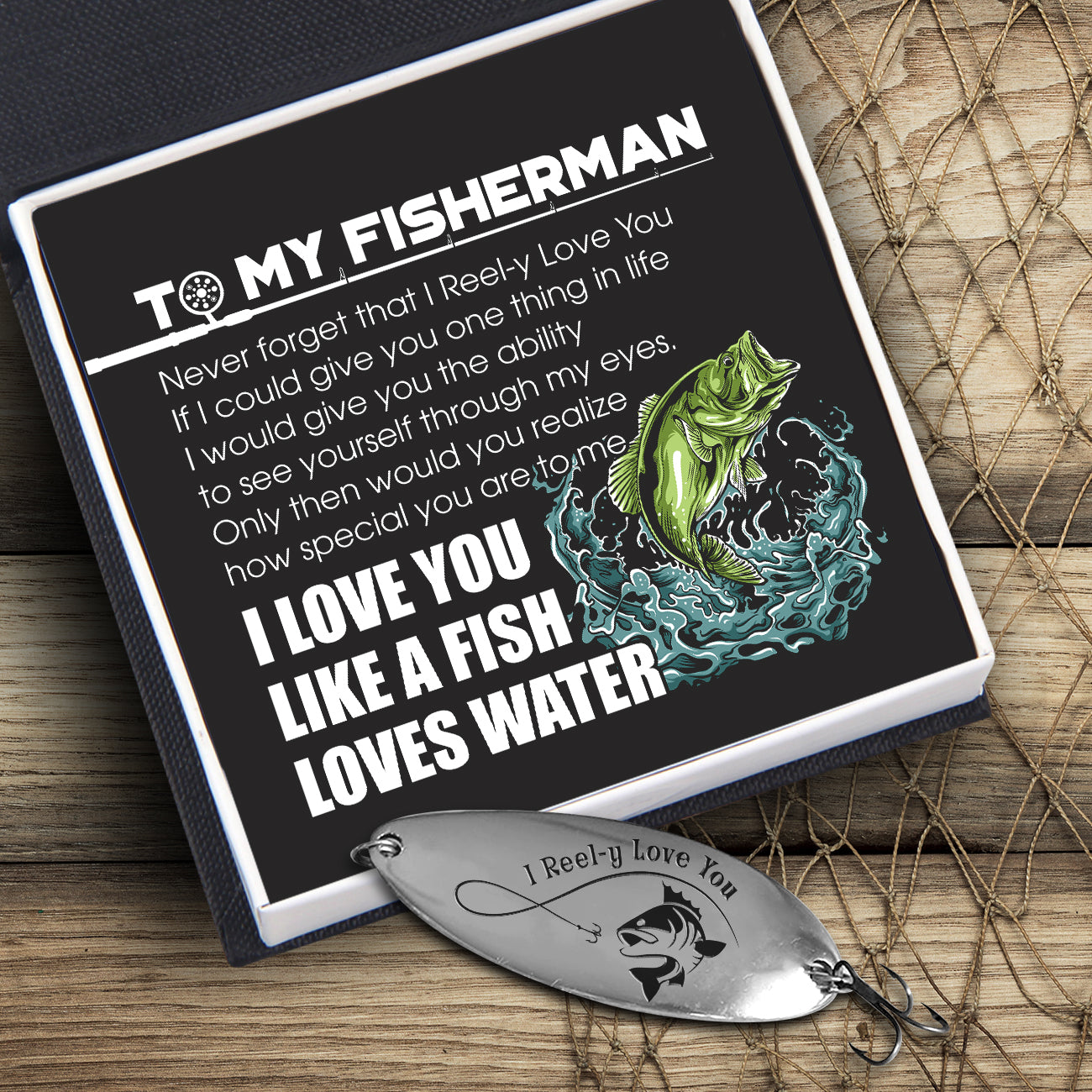 UCEC Fishing Gifts - Treble Hooks Fishing Lures Hook, Husband Hubby  Boyfriend Gifts Fishing Fisherman Gift for Men Birthday Wedding Valentines's