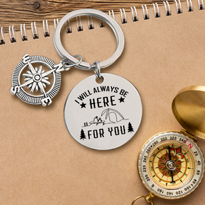 Compass Keychain - Camping - To My Son - I Love You - Ukgkw16017