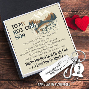 Personalised Fishing Hook Keychain - Fishing - To My Son - I Love You So Much - Ukgku16007