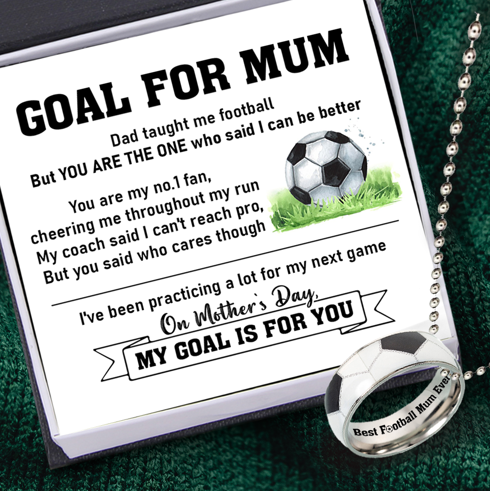 Football Pendant Necklace - Football - To My Mum - You Are My No.1 Fan, Cheering Me Throughout My Run - Ukgnfh19003