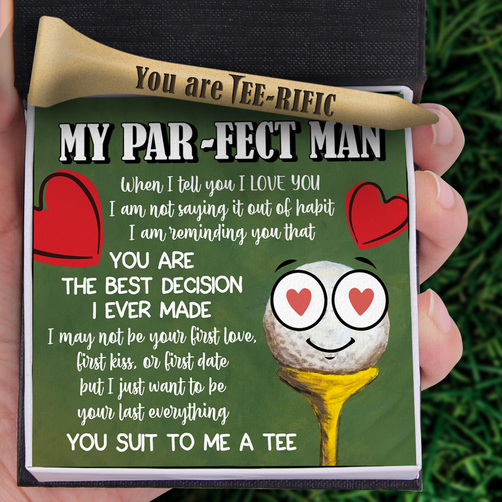 Wooden Golf Tee - Golf - To My Par-fect Man - I Just Want To Be Your Last Everything - Ukgah26005