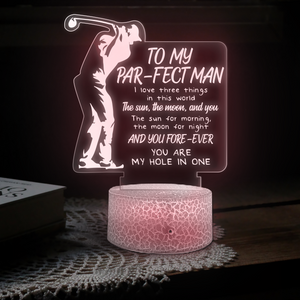 3D Led Light - Golf - To My Man - You Are My Hole In One - Ukglca26020