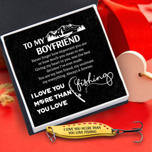 Fishing Spoon Lure - Fishing - To My Boyfriend - You Are My Best Friend, My Soulmate My Everything - Ukgfaa12003