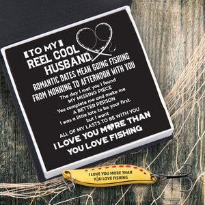 Fishing Spoon Lure - Fishing - To My Reel Cool Husband - I Love You - Ukgfaa14003