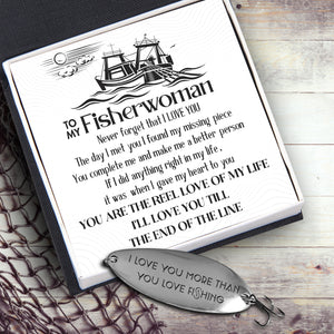 Fishing Lure - Fishing - To My Fisherwoman - You Are The Reel Love Of My Life - Ukgfb13005