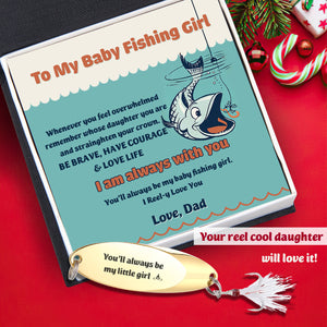 Sequin Fishing Bait - Fishing - To My Daughter - You'll Always Be My Baby Fishing Girl - Ukgfab17002