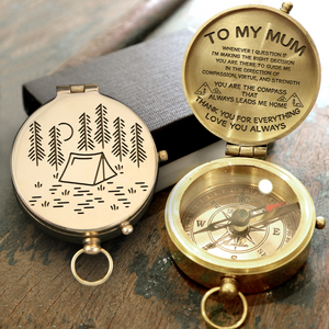 Engraved Compass - Camping - To My Mum - Love You Always - Ukgpb19004