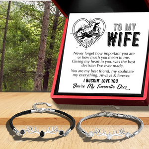 Hunting Couple Bracelets - Hunting - To My Wife - I Buckin'Llove You - Ukgbbl15001