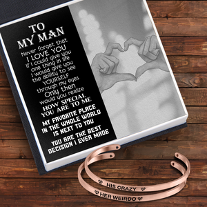 Couple Bracelets - Family - To My Man - How Special You Are To Me - Ukgbt26010