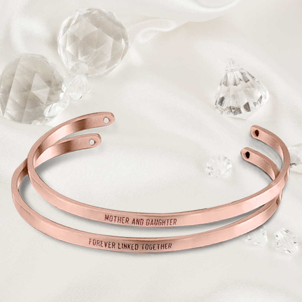 Mother daughter infinity bracelets - gold or 925 sterling silver
