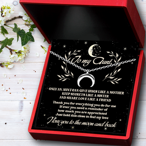 Charmy Moon Necklace - Family - To My Aunt - Thank You For Everything You Do For Me - Ukgnns30001