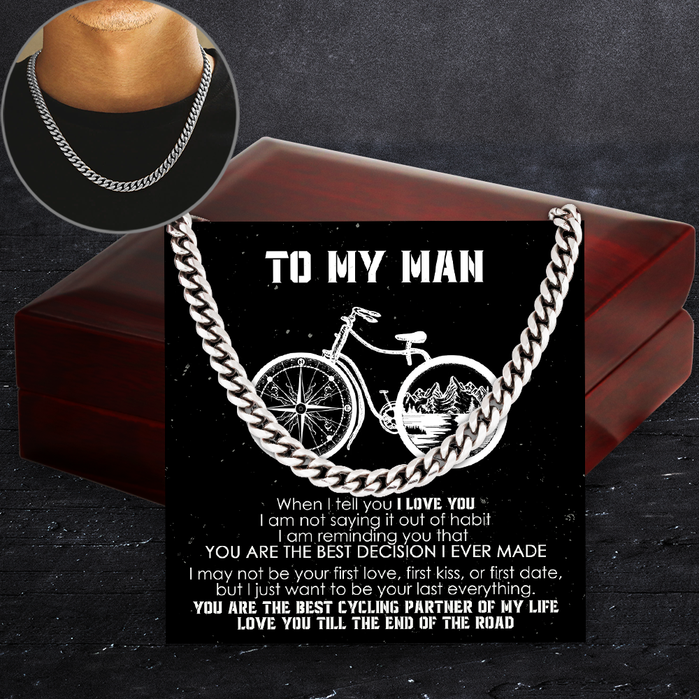 Cuban Link Chain - Cycling - To My Man - Love You Till The End Of The Road - Ukssb26005