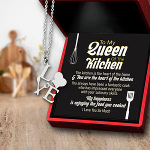 Love Cooking Necklace - Cooking - To My Queen - I Love You So Much - Ukgngf15002