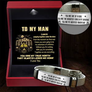 Fashion Bracelet - Camping - To My Man - You Are My Truth North - Ukgbe26003