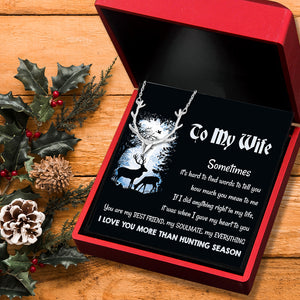 Antler Necklace - Hunting - To My Wife - You Are My Everything - Ukgnt15003