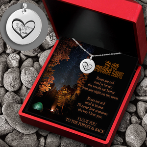 Round Necklace - Camping - To My Future Wife - I Love You To The Forest & Back - Ukgnev25002