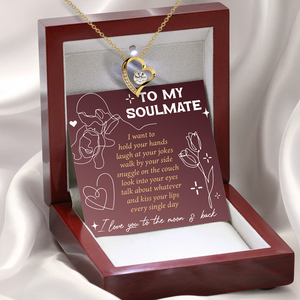 Forever Love Necklace - Family - To My Soulmate - I Love You To The Moon & Back - Uksnr13010