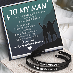 Couple Bracelets - Hiking - To My Man - You Are The Best Hiking Partner For Life - Ukgbt26025