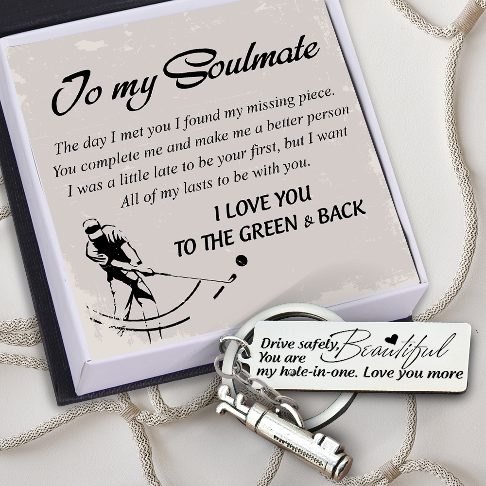 Golf Charm Keychain - Golf - To My Soulmate - I Love You To The Green & Back - Ukgkzp13001