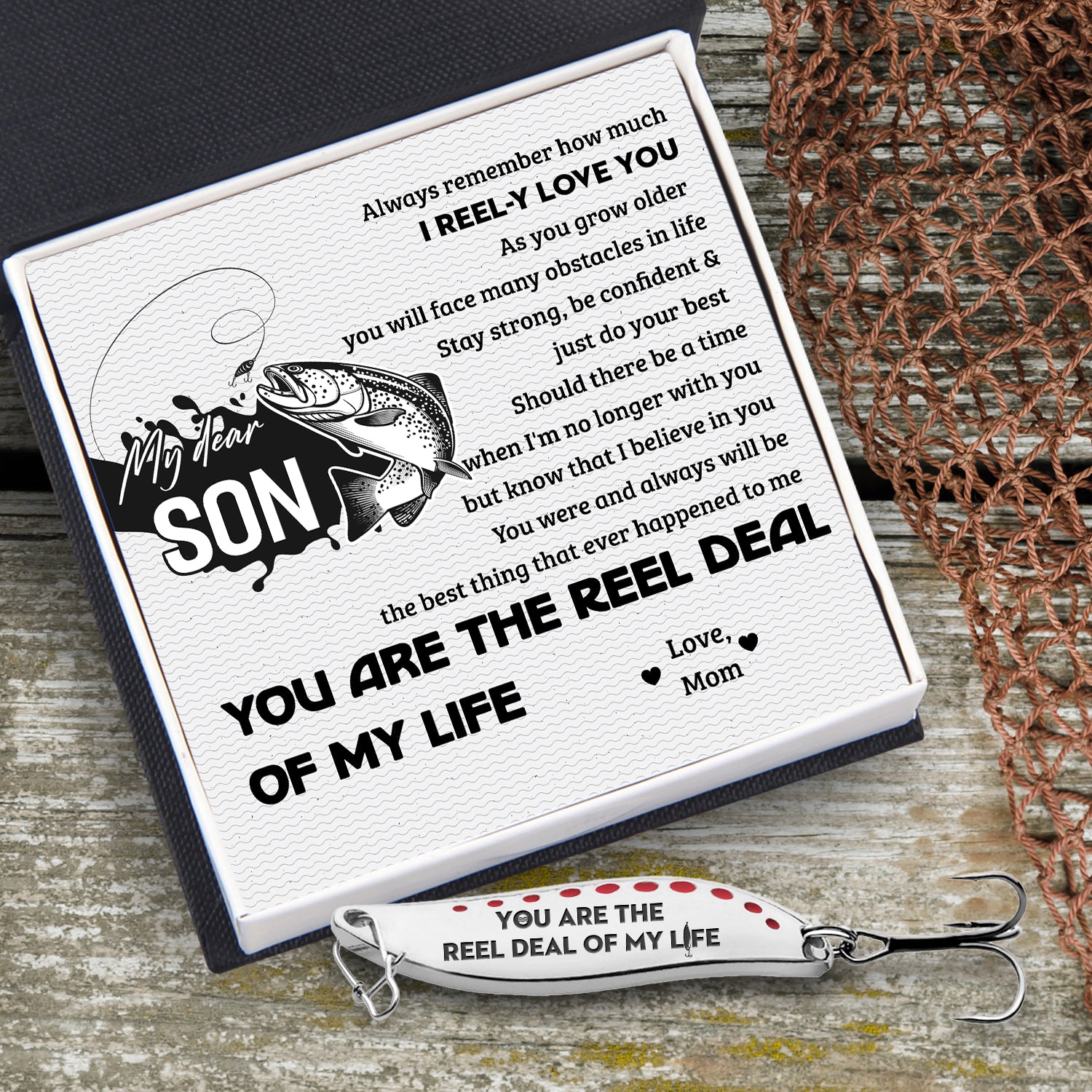 Fishing Spoon Lure - Fishing - To My Son - I Reel-y Love You - Ukgfaa16002