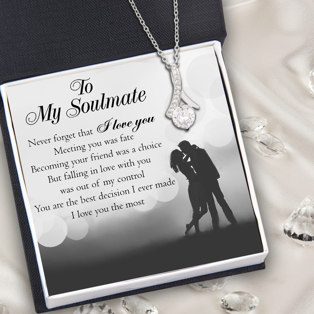 Alluring Beauty Necklace - Family - To My Soulmate - You Are The Best Decision - Ukgnga13002