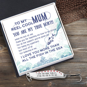 Fishing Spoon Lure - Fishing - To My Mum - You're My True North - Ukgfaa19001