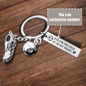 Personalised Engraved Football Shoe Keychain - Football - To My Son - Win Or Learn - Ukgkbh16001
