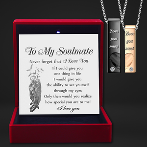 Couple Bar Pendant Necklaces - Family - To My Soulmate - How Special You Are To Me - Ukgnaz13001