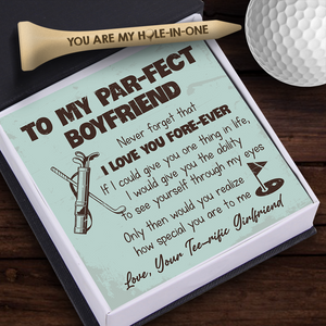 Wooden Golf Tee - Golf - To My Par-fect Boyfriend - How Special You Are To Me - Ukgah12003