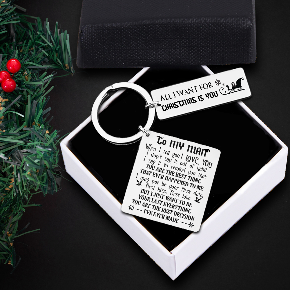 Calendar Keychain - Family - To My Man - You Are The Best Thing That I Ever Happened To Me - Ukgkr26020