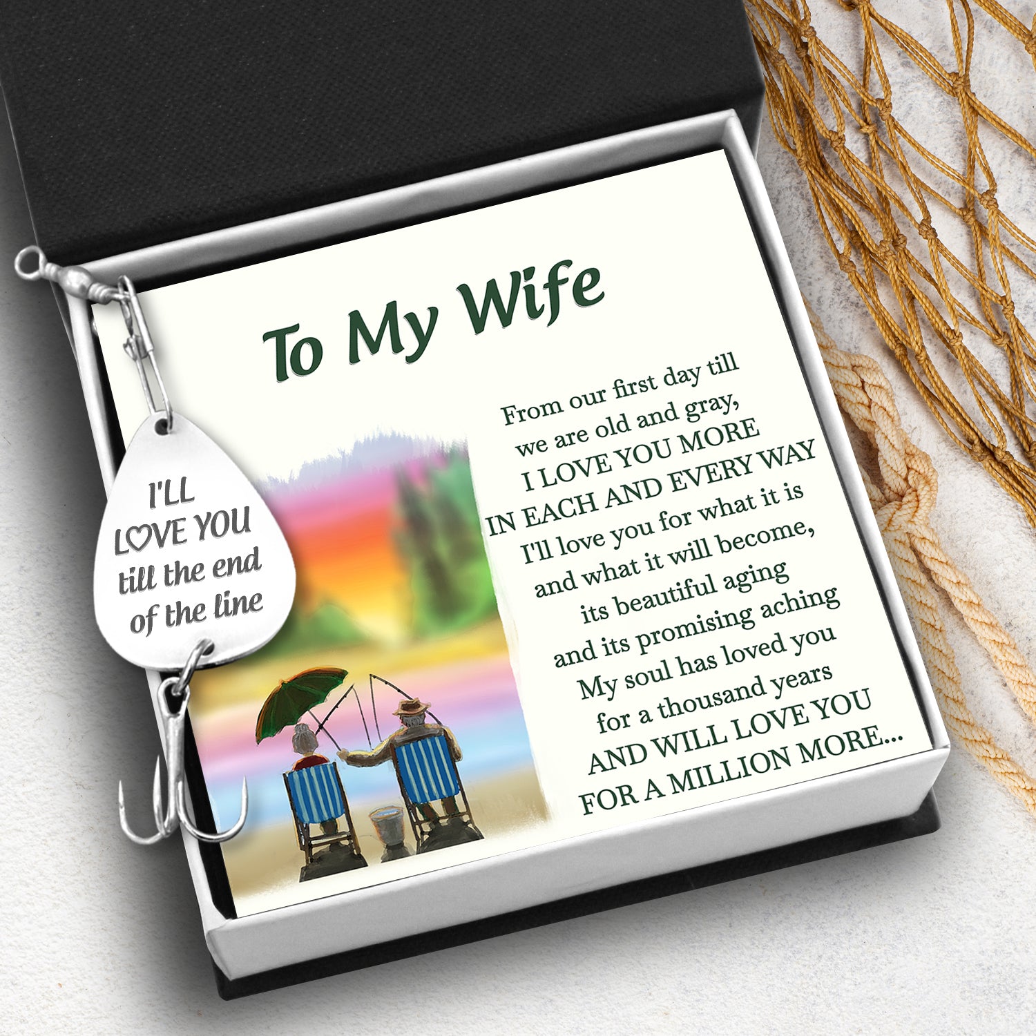 Engraved Fishing Hook - To My Wife - I Love You More In Each And Every Way - Ukgfa15004