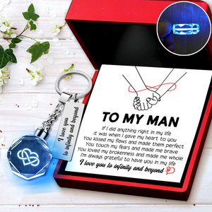 Led Light Keychain - Family - To My Man - You Made Me Whole - Ukgkwl26004