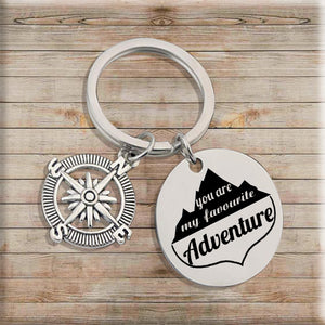 Compass Keychain - To My Wife - You Are My Favourite Adventure - Ukgkw15001 - Love My Soulmate