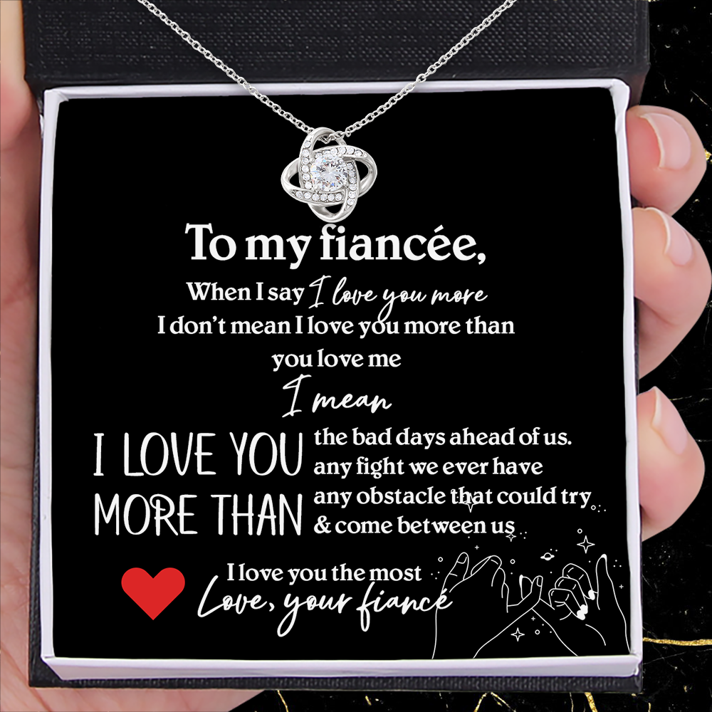 Love Knot Necklace - Wedding - To My Fiancée - I Love You The Most - Ukgnen25002