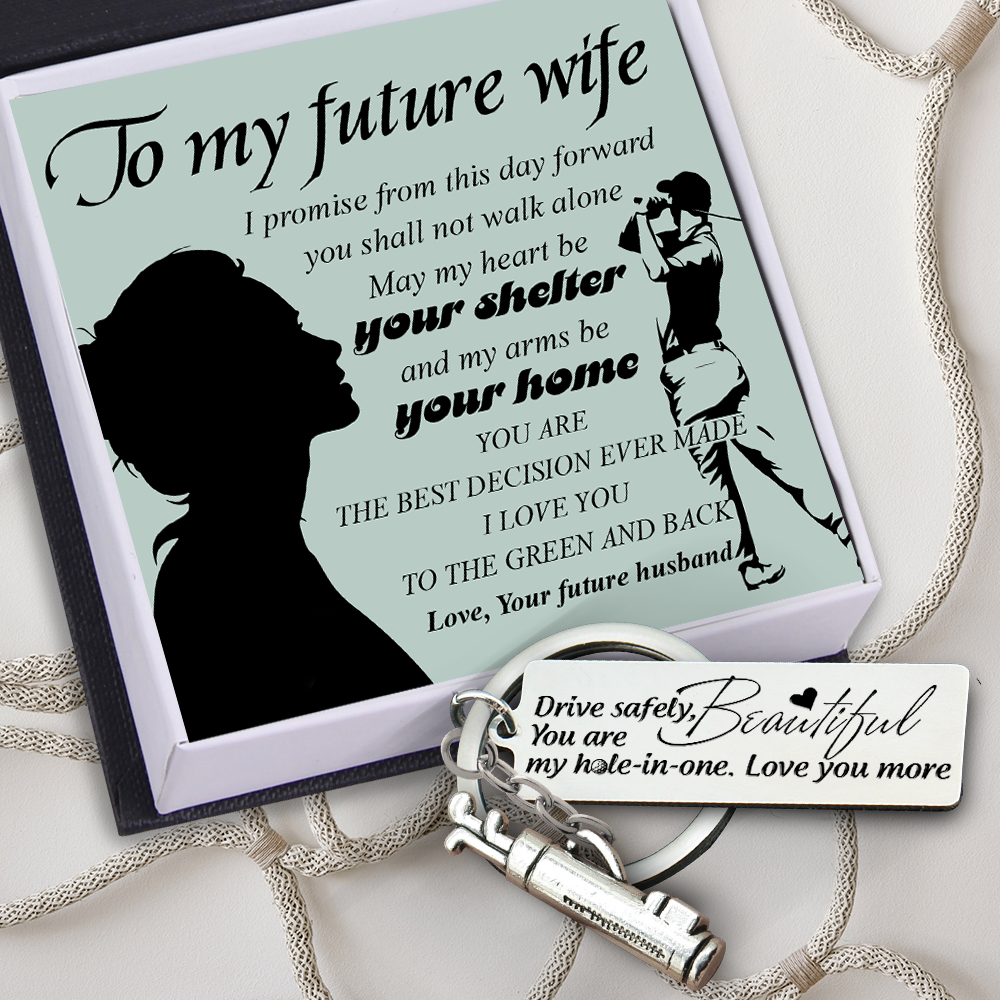 Golf Charm Keychain - Golf - To My Future Wife - I Love You To The Green And Back - Ukgkzp25001