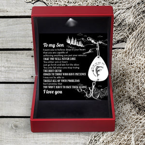 Engraved Fishing Hook - To My Son - I Want You To Believe Deep In Your Heart - Ukgfa16001