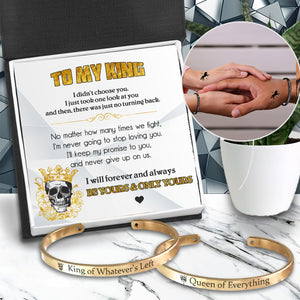 Couple Bracelets - Skull - To My King - I'm Never Going To Stop Loving You - Ukgbt26020