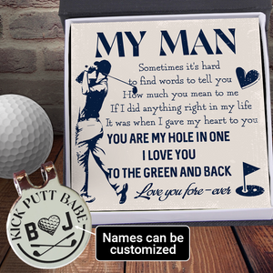 Personalised Golf Marker - Golf - To My Man - You Are My Hole In One - Ukgata26011