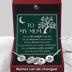 Personalised Together Necklace - Garden - To My Mum - Love You More Than Plants - Ukgnzz19001