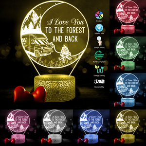 3D Led Light - Camping - To Couple - I Love You To The Forest And Back - Ukglca26019