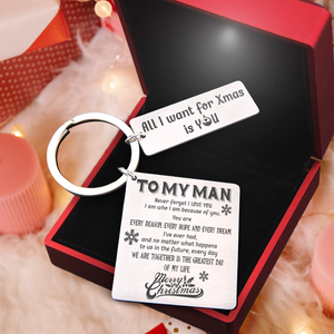 Calendar Keychain - Family - To My Man - We Are Together Is The Greatest Day Of My Life - Ukgkr26034