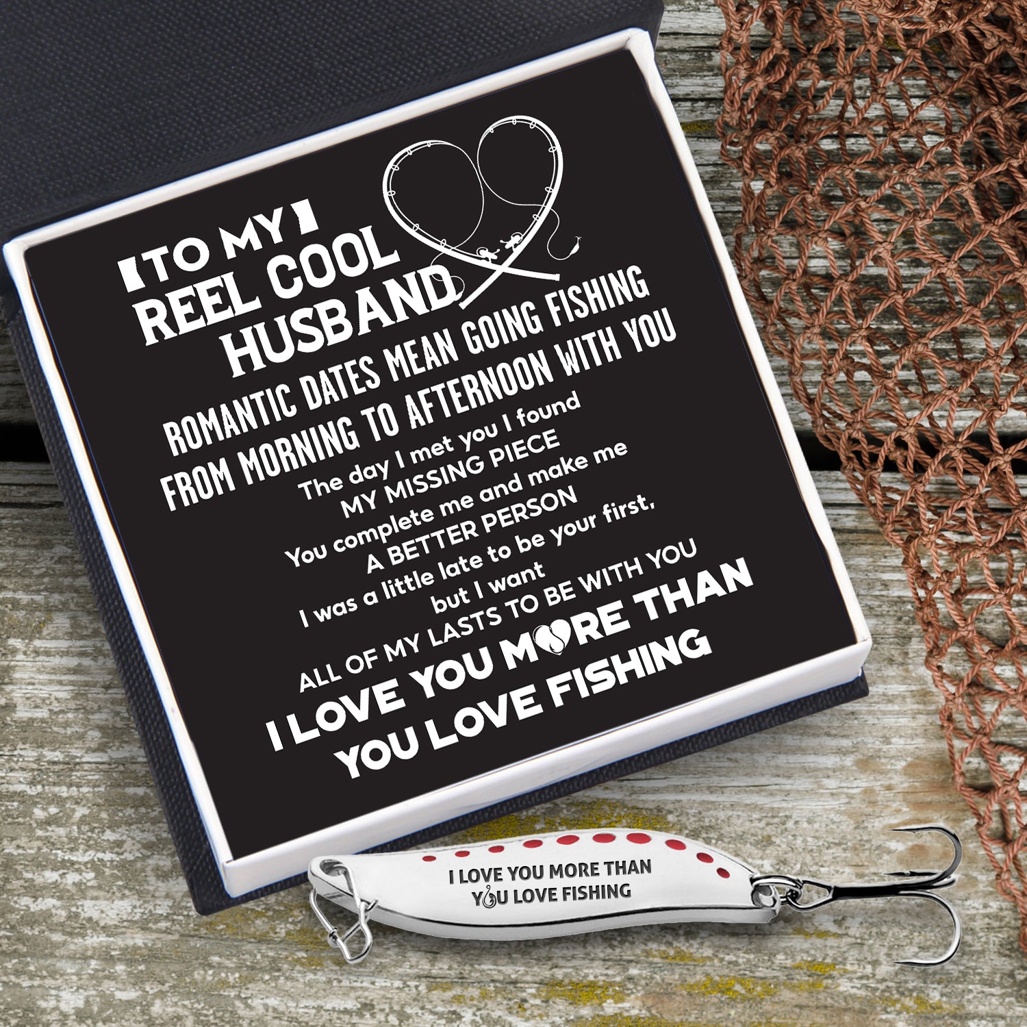 Fishing Spoon Lure - Fishing - To My Reel Cool Husband - I Love You - Ukgfaa14003