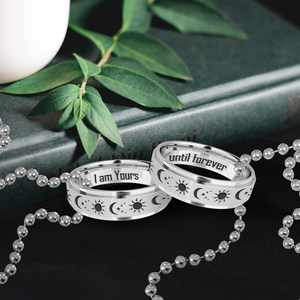 Couple Ring Necklaces - Hiking - To My Adventure Of A Life Time - I Am Yours Until Forever - Ukgndx26024