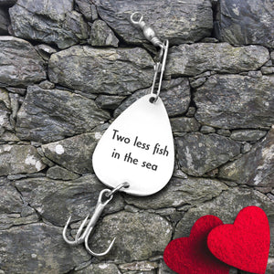 Engraved Fishing Hook - To My Reel Love - Love Is A Net That Catches Hearts Like Fishes - Ukgfa13004