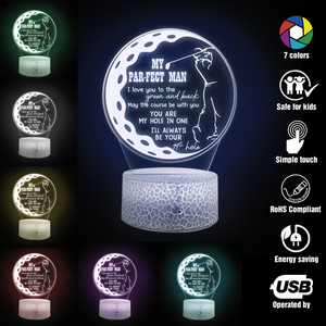 3D Led Light - Golf - To My Man - I Love You To The Green And Back - Ukglca26021