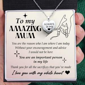 Heart Locket Necklace - Family - To My Mum - You Are An Important Person In My Life - Ukgnzm19001