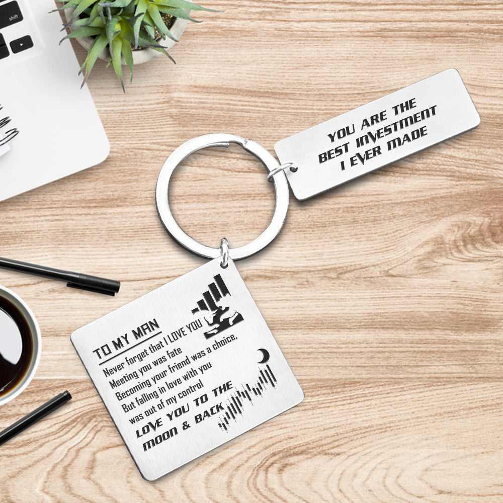 Calendar Keychain - Stock - To My Man - You Are The Best Investment I Ever Made - Ukgkr26011