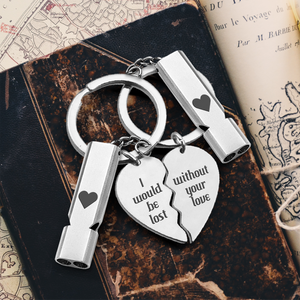 Couple Whistle Keychains - Hiking - To My Man - I Love You, Forever & Always - Ukgkzh26001